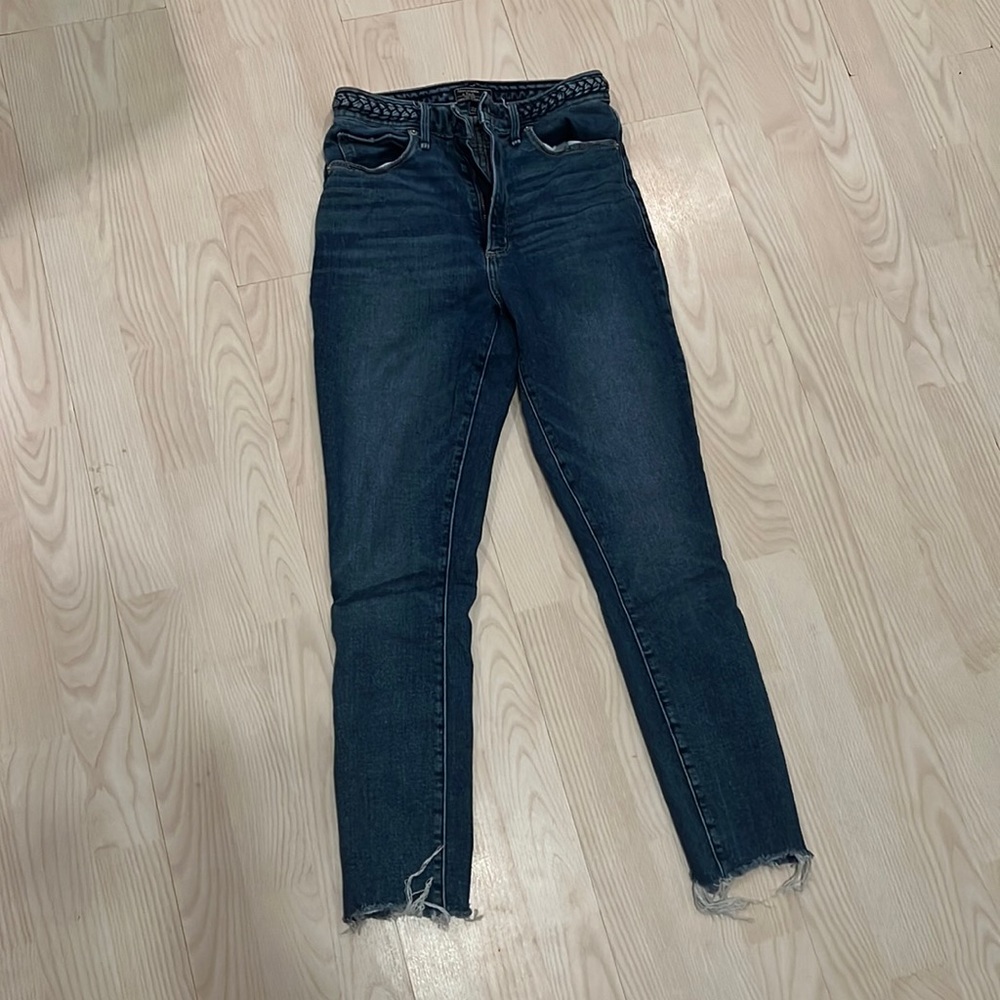 Abercrombie dark wash curve love jeans